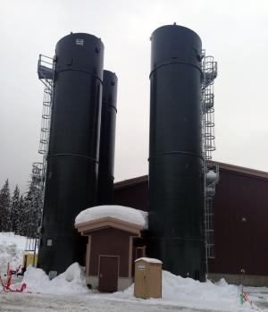 Lime Silos Installed
